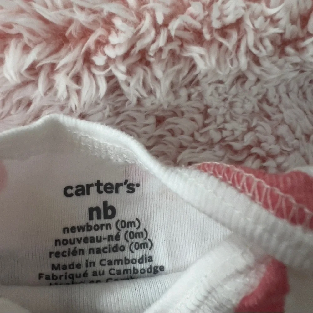 Carter’s Bundle Baby Girl Infant Newborn Sleeper Pajamas Pink Rainbow Cotton